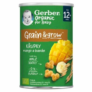 GERBER Křupky s mangem a banánem BIO 35 g 12m+ obraz