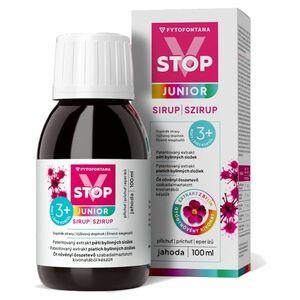 V-STOP JUNIOR Sirup jahoda 100 ml obraz