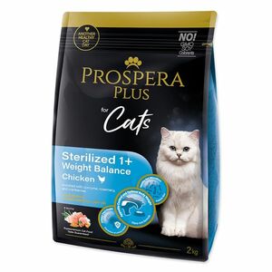 PROSPERA PLUS Sterilized 1+ Chicken Weight Balance Krmivo pro kočky 1 kus, Hmotnost balení (g): 2 kg obraz