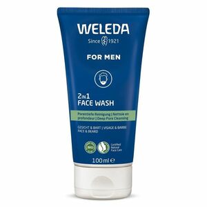 WELEDA For Men 2v1 Čistící gel na obličej a vousy 100 ml obraz