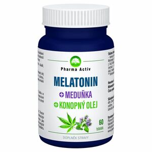 PHARMA ACTIV Melatonin + meduňka + konopný olej 60 tobolek obraz