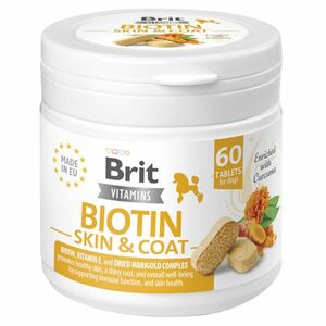 BRIT Dog Vitamins Biotin Skin&Coat 60 tablet obraz