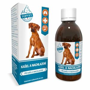 TOPVET Kašel a nachlazení sirup pro psy 200 ml obraz