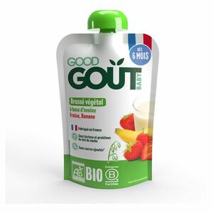 GOOD GOUT Ovesný dezert s jahodou a banánem 6m+ BIO 90 g obraz