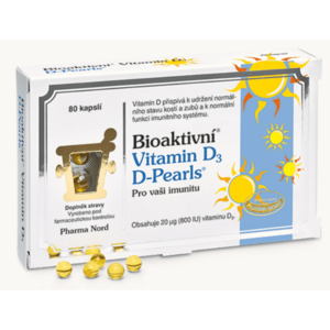 PHARMA NORD Bioaktivní vitamín D3 D-Pearls 80 kapslí obraz