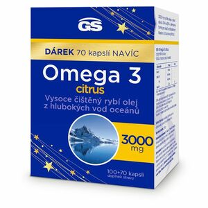 GS Omega 3 citrus 100 + 70 kapslí NAVÍC obraz