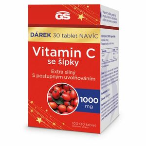 GS Vitamin C se šípky 1000 mg 100 + 30 tablet NAVÍC obraz