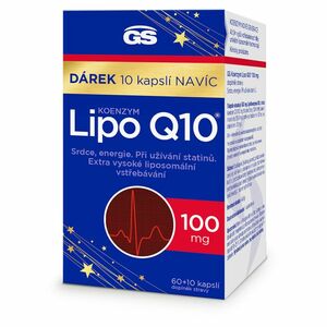 GS Koenzym lipo Q10 100 mg 60 + 10 kapslí NAVÍC obraz