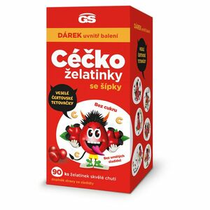 GS Céčko želatinky se šípky 90 kusů + DÁREK čertovské tetovačky obraz