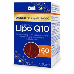 GS Koenzym lipo Q10 60 mg 60 + 10 kapslí NAVÍC obraz