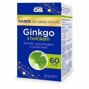 GS Ginkgo 60 mg s hořčíkem 90 + 30 tablet NAVÍC obraz