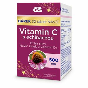 GS Vitamin C s echinaceou 500 mg 70 + 30 tablet NAVÍC obraz