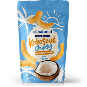 ALLNATURE Kokosové chipsy s karamelem BIO 40 g obraz