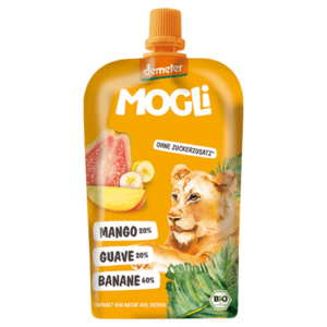 MOGLI Bio kapsička banán mango guave s certifikací Demeter 3r+ 120 g obraz