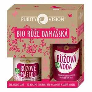 PURITY VISION Omlazující růžová voda 100ml + máslo 120ml Dárková sada obraz