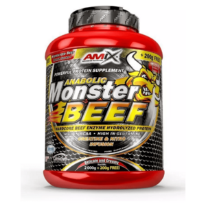 AMIX Anabolic monster BEEF 90% protein lesní ovoce 2200 g obraz