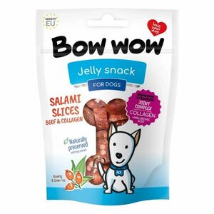 BOW WOW Jelly snack Salámová kolečka hovězí a kolagen pro psy 80 g obraz