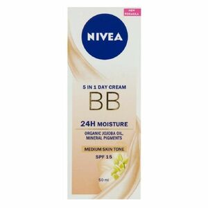 NIVEA Zkrášlující denní BB krém 5 v 1 pro střední až tmavší odstín pleti OF 15 50 ml obraz