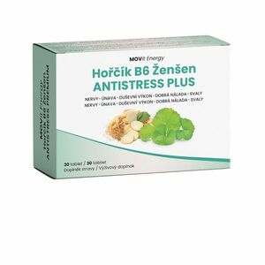 MOVIT ENERGY Hořčík B6 ženšen ANTISTRESS PLUS 30 tablet obraz