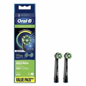 Oral-B EB 50-2 CrossAction Black náhradní hlavice s Technologií CleanMaximiser, 2 ks obraz