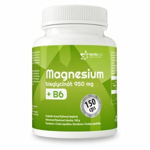 NUTRICIUS Magnesium bisglycinát 950 mg + B6 150 kapslí obraz