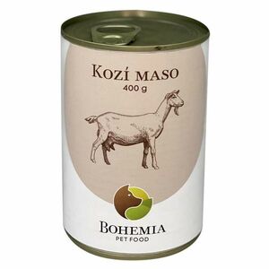 BOHEMIA PET FOOD Konzerva kozí maso ve vlastní šťávě pro psy 400 g obraz