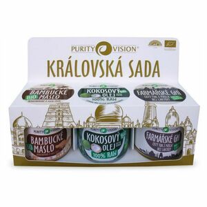 PURITY VISION Královská sada Máslo 100ml + olej 120ml + Ghí 120ml Dárkové balení obraz