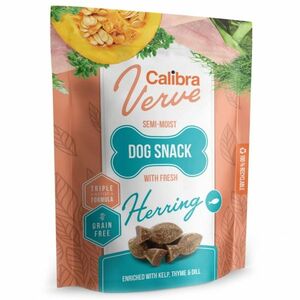 CALIBRA Verve Semi-Moist Snack Fresh Herring pamlsky se sleděm pro psy 150 g obraz