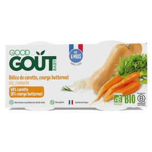 GOOD GOUT Pyré z máslové dýně a mrkve BIO 2x190 g obraz