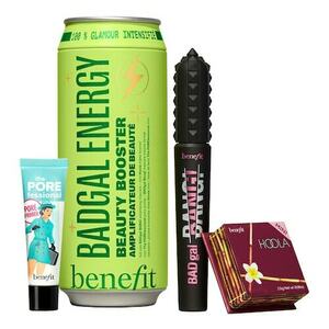 BENEFIT COSMETICS - BADgal Energy - Kosmetická Sada s Rasenkou, Bází a Bronzerem obraz