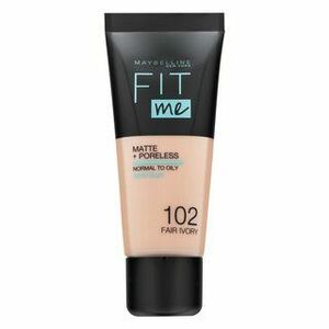 Maybelline Fit Me! Foundation Matte + Poreless tekutý make-up s matujícím účinkem 102 Fair Ivory 30 ml obraz