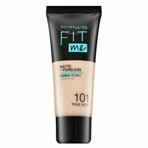 Maybelline Fit Me! Foundation Matte + Poreless tekutý make-up s matujícím účinkem 101 True Ivory 30 ml obraz