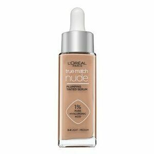 L´Oréal Paris True Match Nude Plumping Tinted Serum sérum pro sjednocení barevného tónu pleti 3-4 Light Medium 30 ml obraz