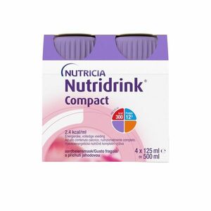 Nutridrink Compact s příchutí jahodovou 4x125 ml obraz