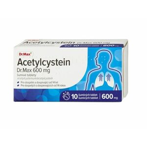 Dr. Max Acetylcystein 600 mg 10 šumivých tablet obraz