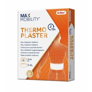 Dr. Max Thermoplaster Pás s hřejivými vložkami 4 vložky 13 x 9, 5 cm obraz