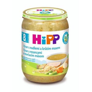 Hipp BIO Polévka vývar s nudlemi a krůtím masem 190 g obraz