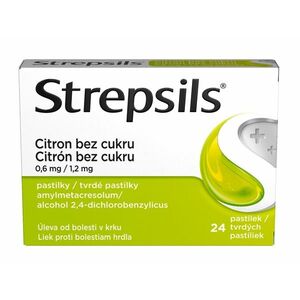 Strepsils Citron bez cukru 24 pastilek obraz