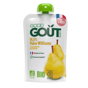 Good Gout BIO Hruška Williams 4m+ kapsička 120 g obraz