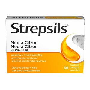 Strepsils Med a citron 36 pastilek obraz