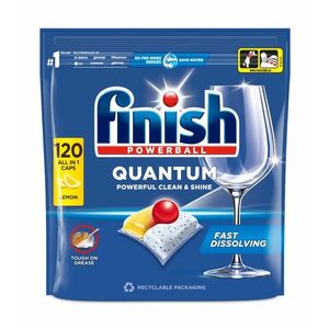 Finish Quantum All in 1 lemon sparkle kapsle do myčky 120 ks obraz