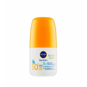 Nivea SUN Sensitive OF50+ dětské opalovací mléko roll-on 50 ml obraz