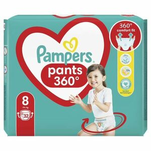 Pampers Pants vel. 8 Jumbo Pack 19+ kg plenkové kalhotky 32 ks obraz