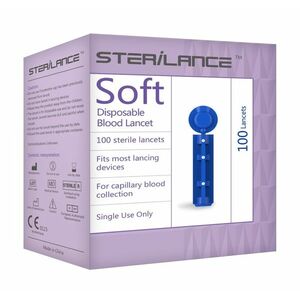 STERILANCE SOFT lancety pro glukometry Easygluco a GlucoLab 100 ks obraz