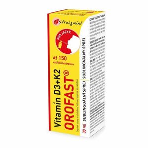 OROFAST Vitamín D3 + K2 sublinguální sprej 30 ml obraz