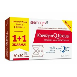 Barny´s Koenzym Q10 Dual 60 mg limitovaná edice 30+30 kapslí obraz