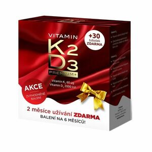 Biomin Vitamin K2 + D3 Premim vánoční balení 60+30 tobolek obraz