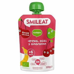 Smileat BIO kapsička banán hruška třešeň acai a amarant 6M+ 100 g obraz