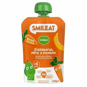 Smileat BIO kapsička hruška karotka a banán 6M+ 100 g obraz