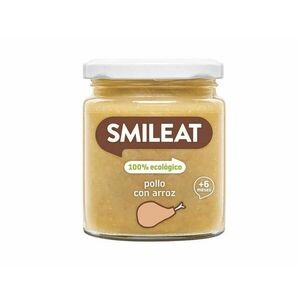 Smileat BIO příkrm kuře s rýží a zeleninou s extra panenským olivovým olejem 6M+ 230 g obraz